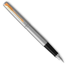Pluma Parker Original Acero Con Detalles Dorados St Gt Pluma Parker Original Acero Con Detalles Dorados St Gt