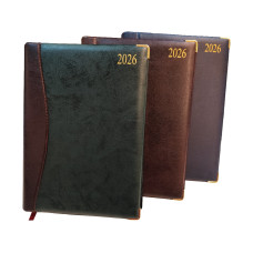 Agenda Presidente 2026 Día por página tapa con esquineros cod. 310