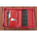 Porta agenda en simil cuero color rojo cod. 457 Gm R