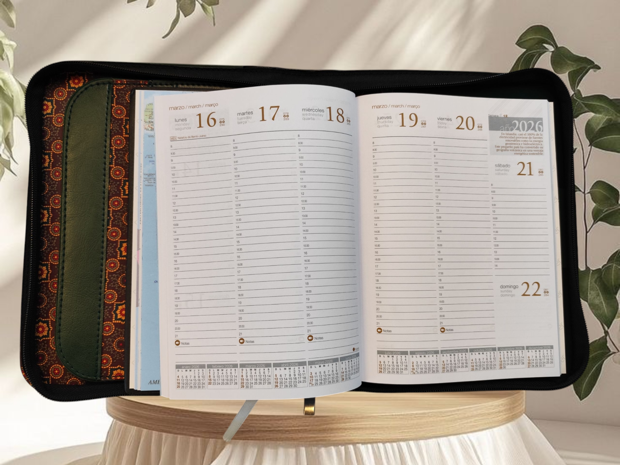 Agenda Remember 3 2026 doble tapa con cierre 1497 Agenda Remember 3 2026 doble tapa con cierre 1497