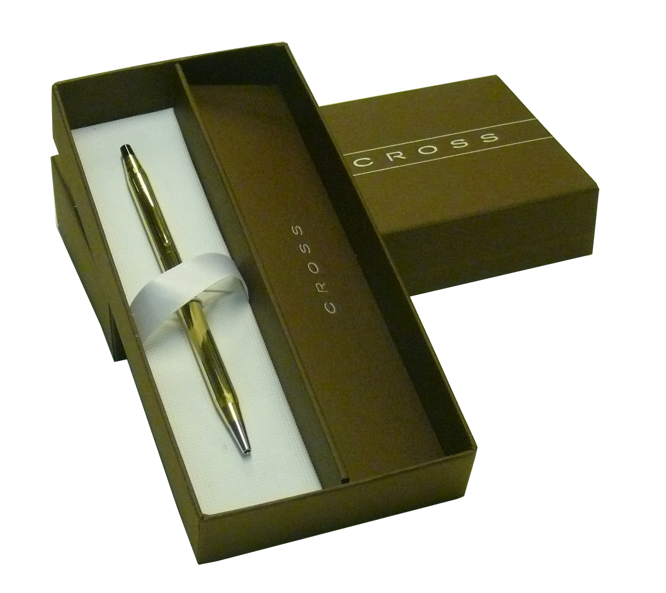Bolígrafo Cross Century Gold laminado en oro10 K con estuche Bolígrafo Cross Century Gold laminado en oro10 K con estuche