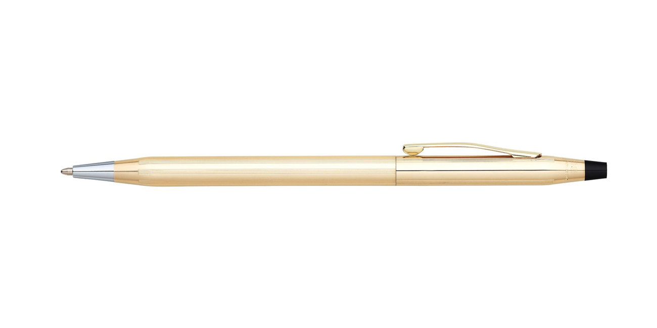 Bolígrafo Cross Century Gold laminado en oro10 K con estuche Bolígrafo Cross Century Gold laminado en oro10 K con estuche